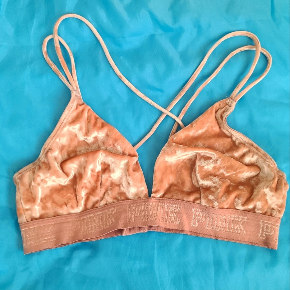 Victoria's Secret Pink Velvet Bralette